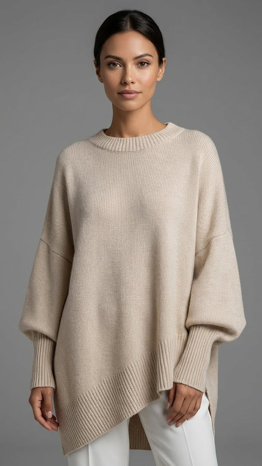 ELENA | Suéter poncho oversize de punto