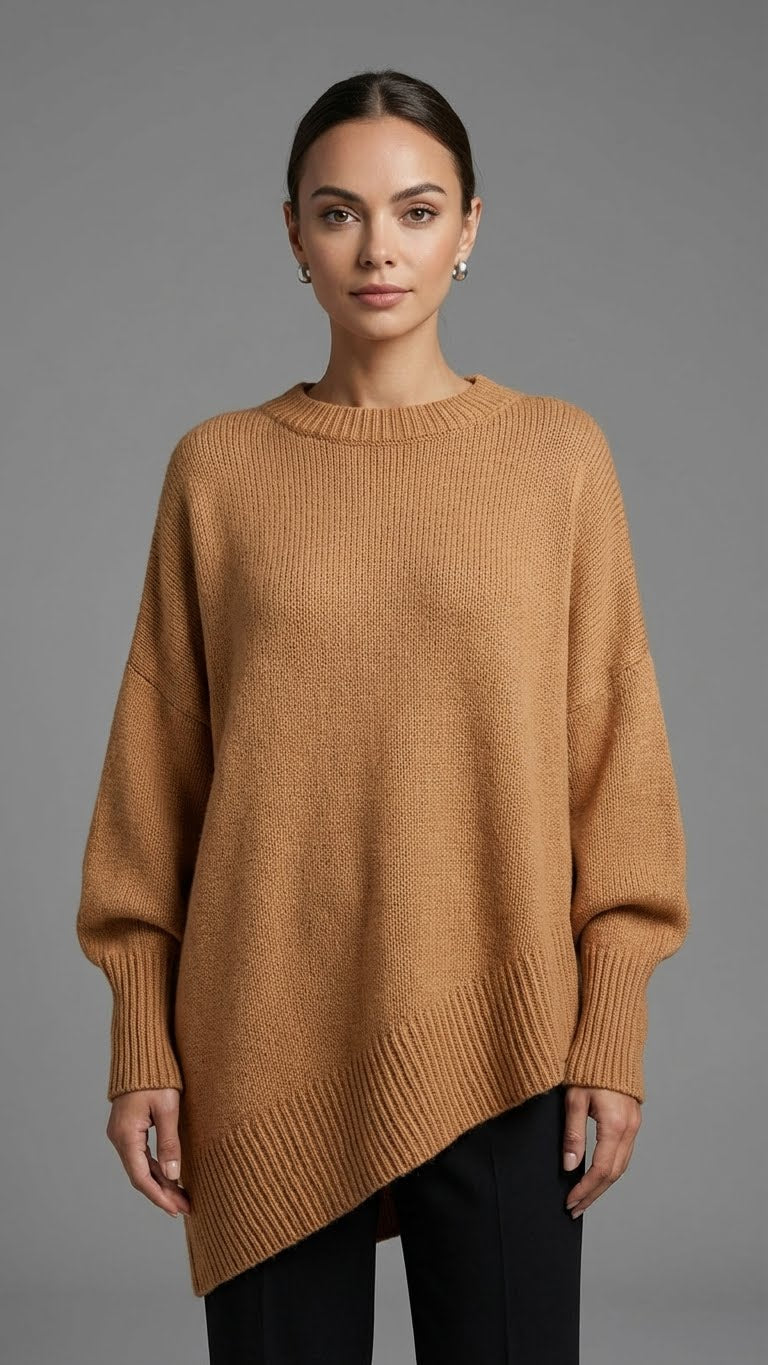 ELENA | Suéter poncho oversize de punto