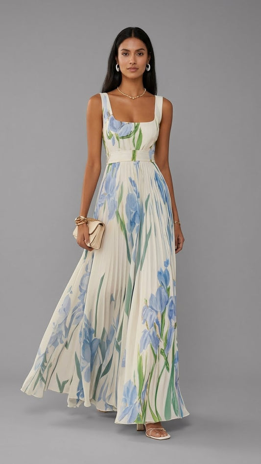 Hallie - Vestido largo floral