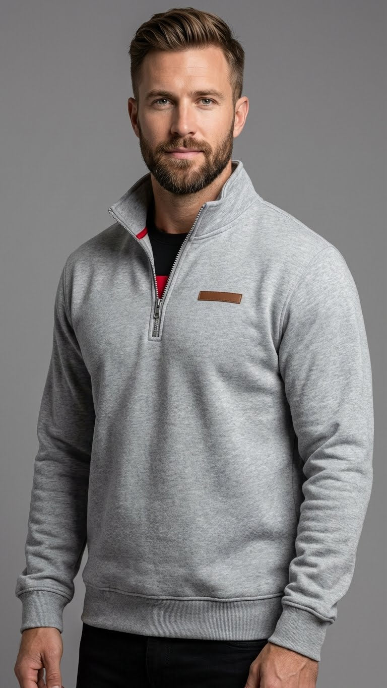 Adrián - Sudadera polar informal para hombre