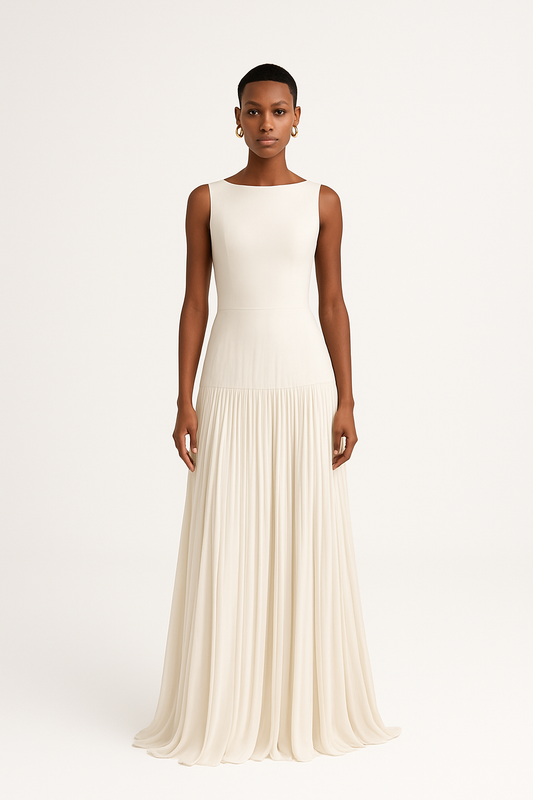 Serena - Conjunto plisado de dos piezas