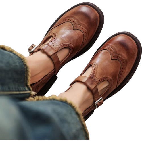 VELDA | ELEGANTE MARY JANES DE CUERO